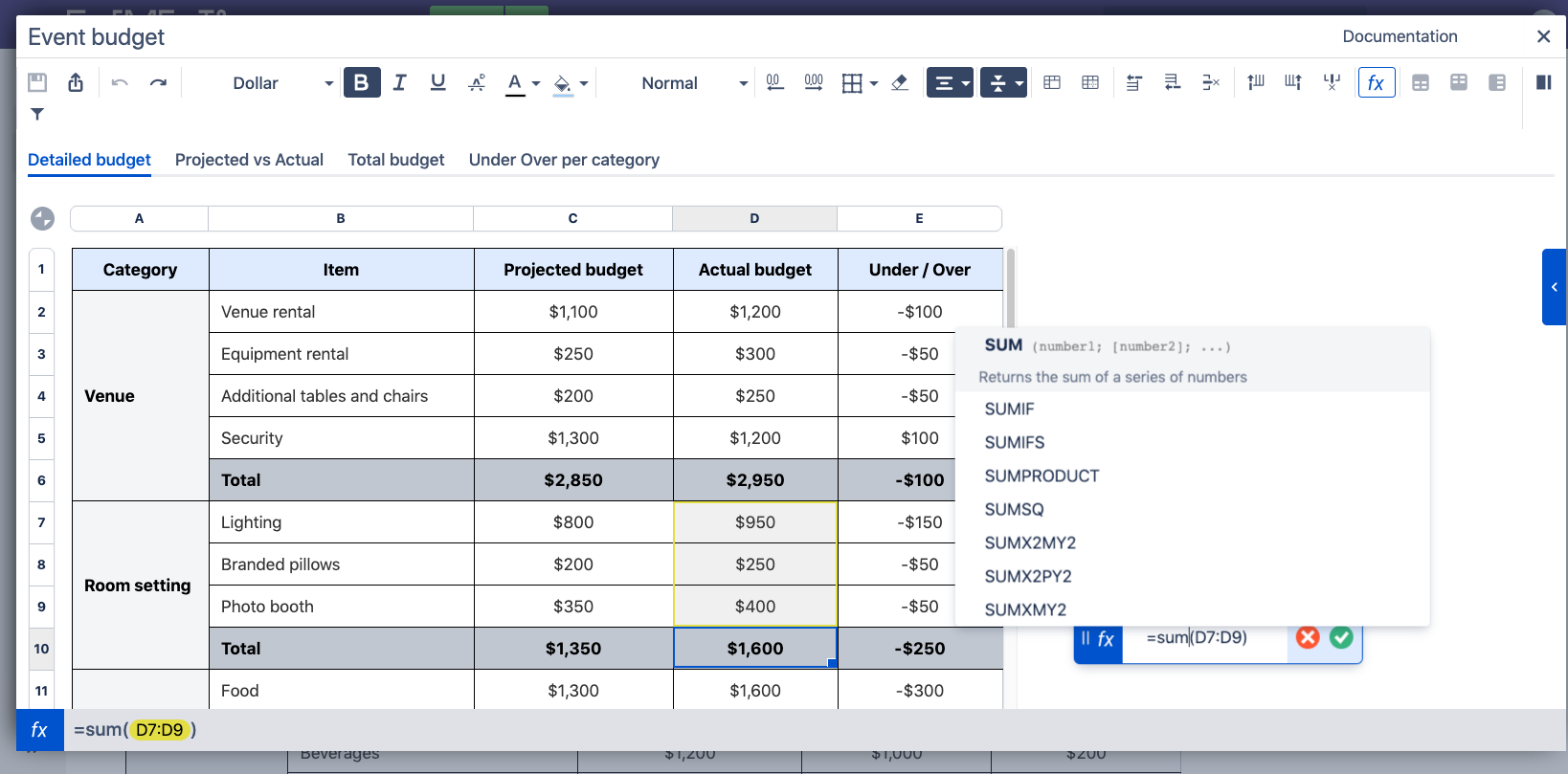 Elements Spreadsheet App For Confluence