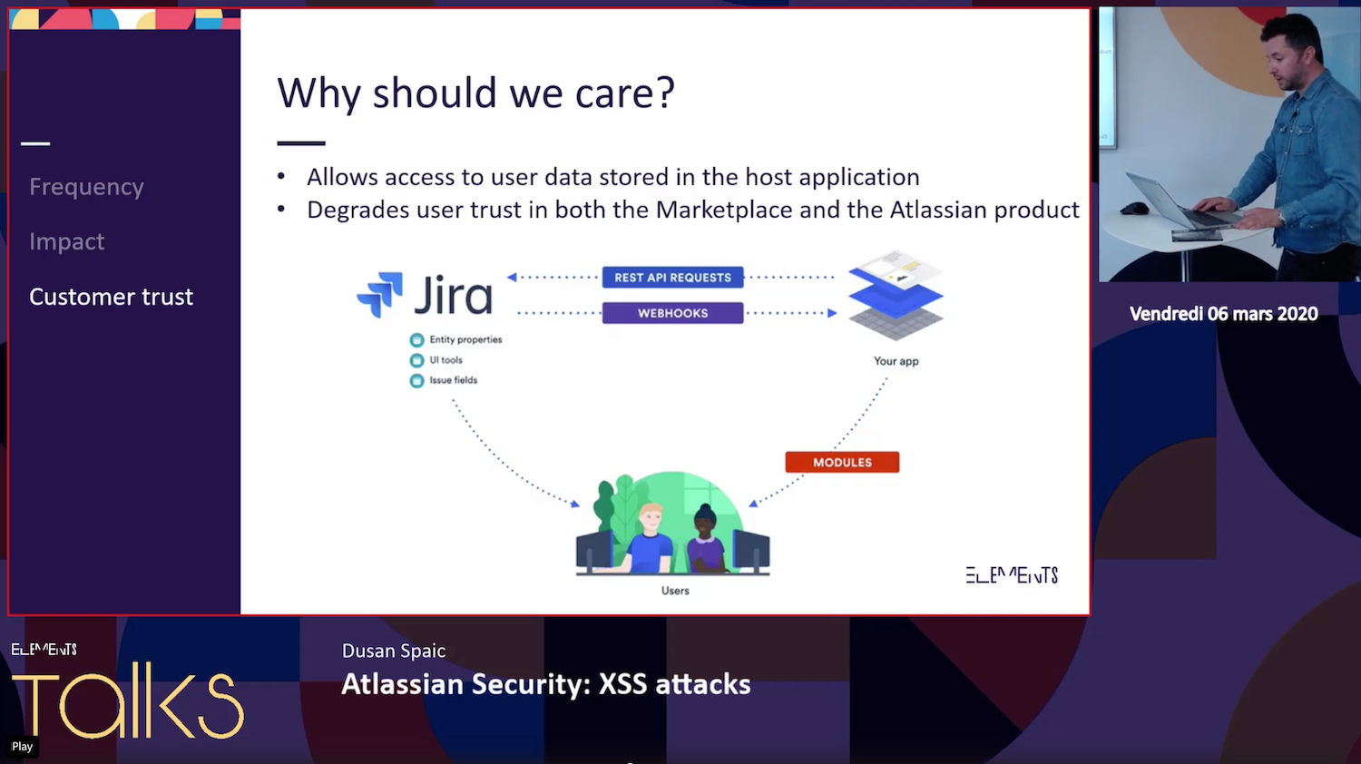 Presentation of XSS risks in Atlassian apps