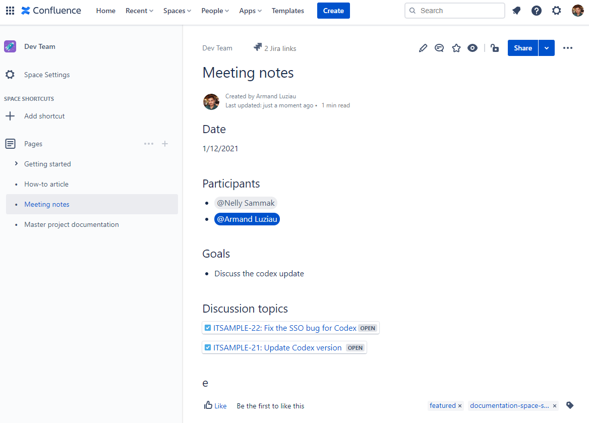 Display individual Jira issues in Confluence