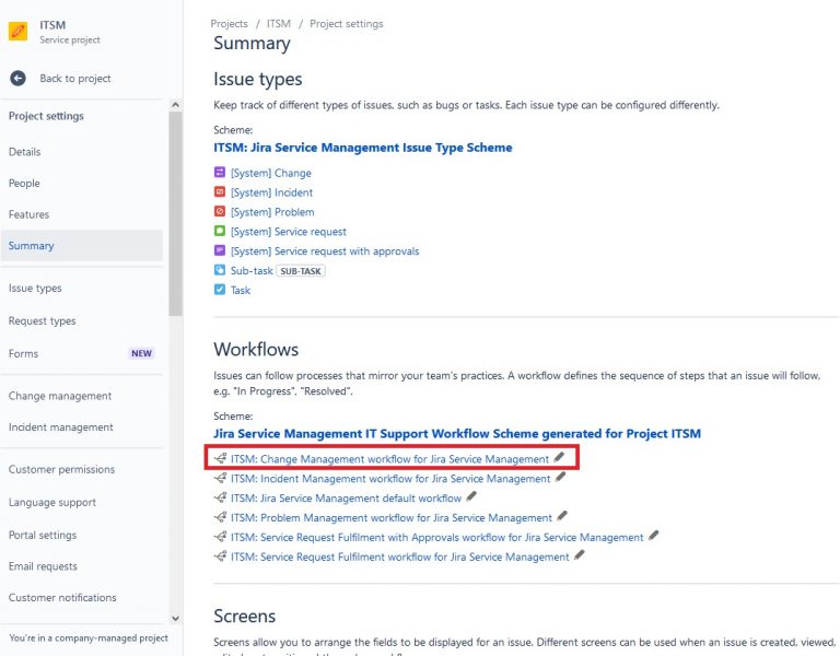 How to set up change management in Jira Service Management: workflow ...