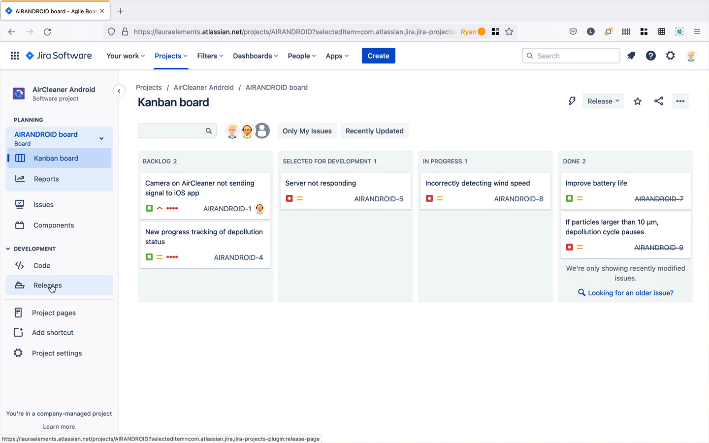 Creating release notes in Jira Software