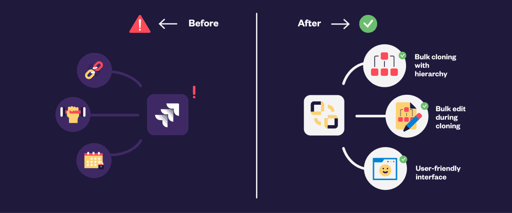 Bulk clone Jira issues with Elements Copy & Sync